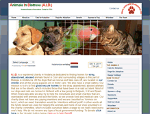 Tablet Screenshot of animals-in-distress.eu